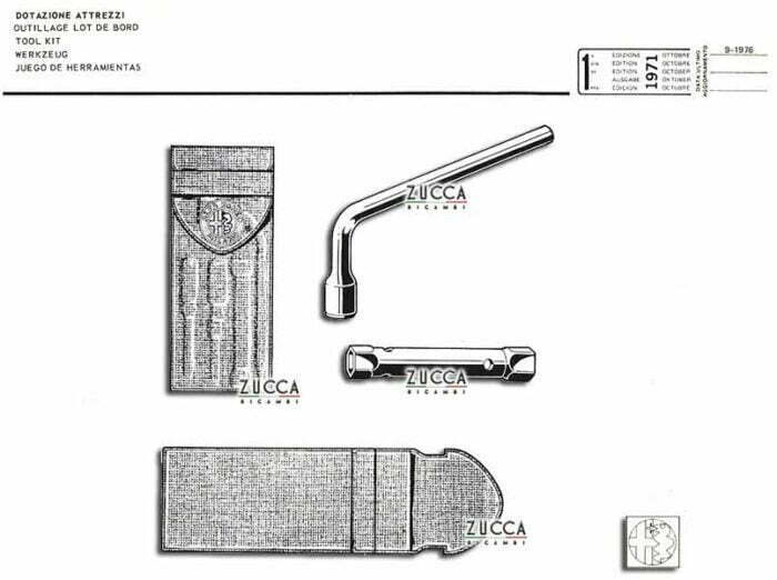 Borsellino Attrezzi Alfa Romeo SCHEMA