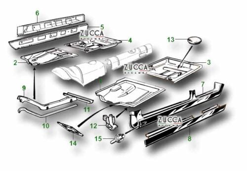 Schema Fondi e sottoporta - Alfa Romeo Giulia