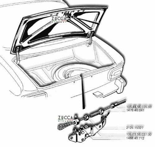 Schema Serratura Baule Alfa Romeo GT Bertone