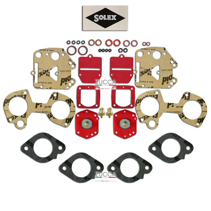 Kit Revisione Coppia Carburatori "Solex" C40 DDH 3/5/7/8