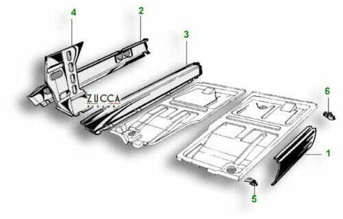 Sottoporta Alfa Romeo Duetto 105-115 SCHEMA