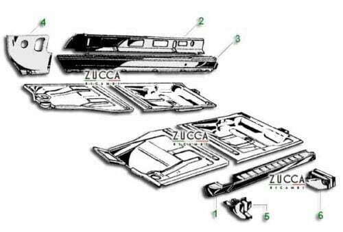 schema Fondi GT Bertone Alfa Romeo 105-115