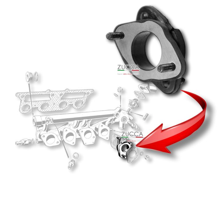 Flangia Carburatore da 40 mm (Serie 101-105/115-116)