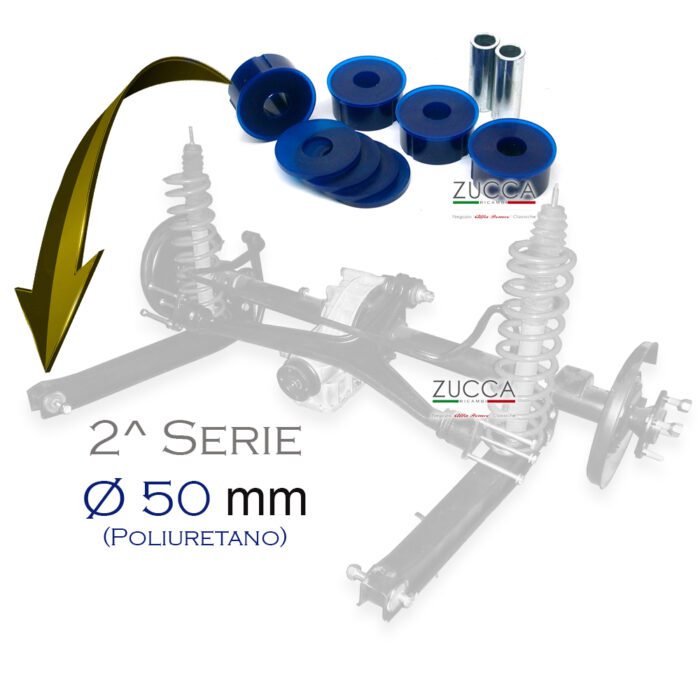Kit Boccole Puntoni Post. "50 mm" - Lato Telaio (105/ 115 - 2^ Serie) "Poly"