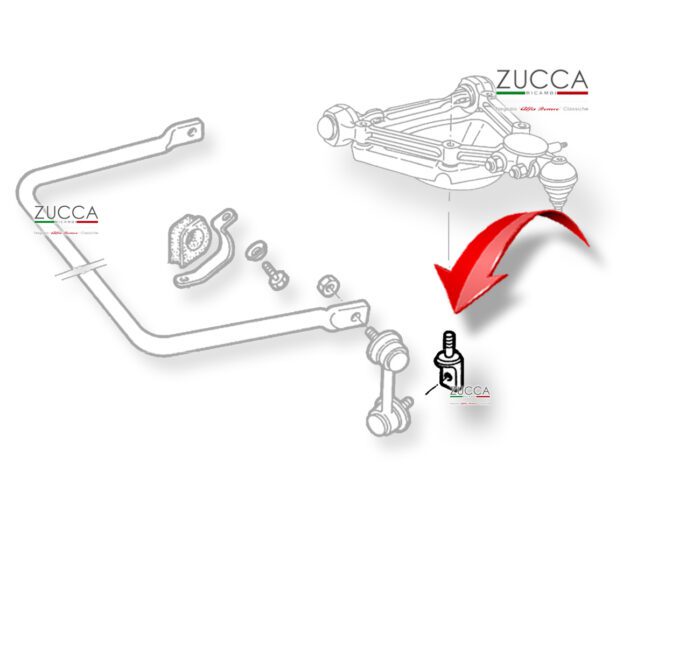 Supporto - Bielletta Stabilizzatrice Ant. (Serie: 115 -  86>93') - immagine 2