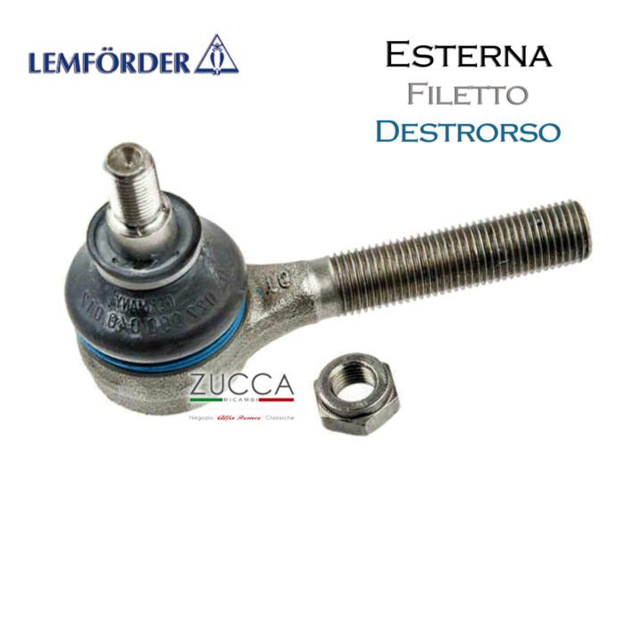 Testina Sterzo Esterna - Filettatura Dx (Serie 105 / 115) "Lemförder"
