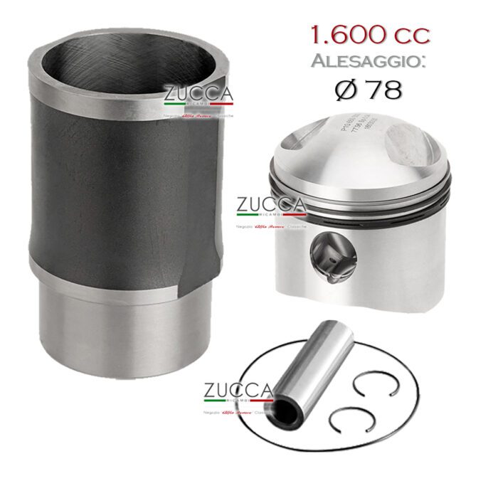 Pistone & Canna (1.570 cc – Ø 78 x 82 mm) - 9.1:1