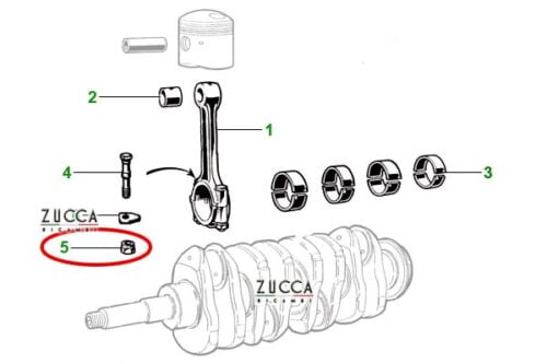 dado Bielle Alfa Romeo - schema