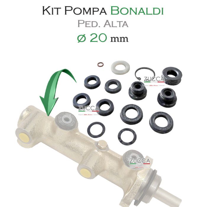 Kit Pompa Freni 20 mm - Sistema BONALDI (Serie: 105/115) "Pedaliera ALTA"