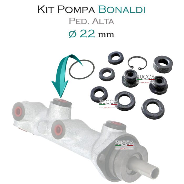 Kit Pompa Freni 22,20 mm - Sistema BENDITALIA (Serie: 105/115) "Pedaliera ALTA"
