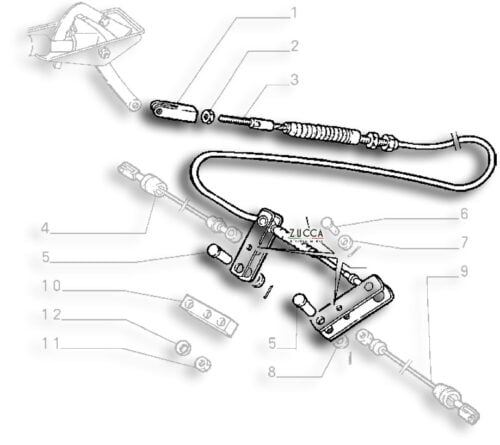 SCHEMA-Cavo Freno a Mano Alfa Romeo