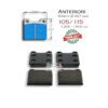 Kit Pastiglie Disco Ant. Ø 267 mm (Serie: 105/115  fino al 1986) "PREMIUM"