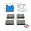 Kit Pastiglie Disco Ant. Ø 272 mm (1.750-2.000 & 1.600 cc dopo 86') "Premium"