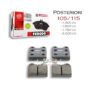 Kit Pastiglie Freno Posteriori (Serie: 105/115) "FERODO Eco-Friction"