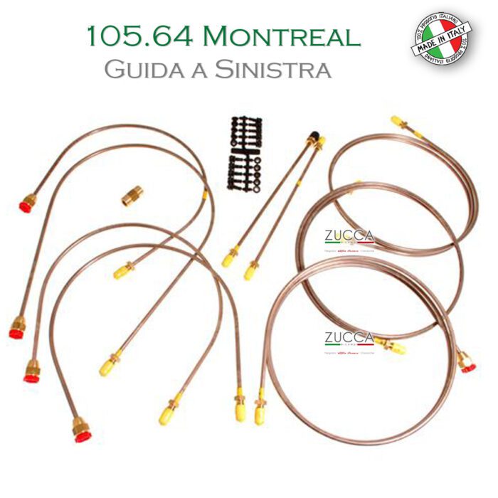 Kit Tubi Freno Rigidi (105.64 Montreal) "Rame"