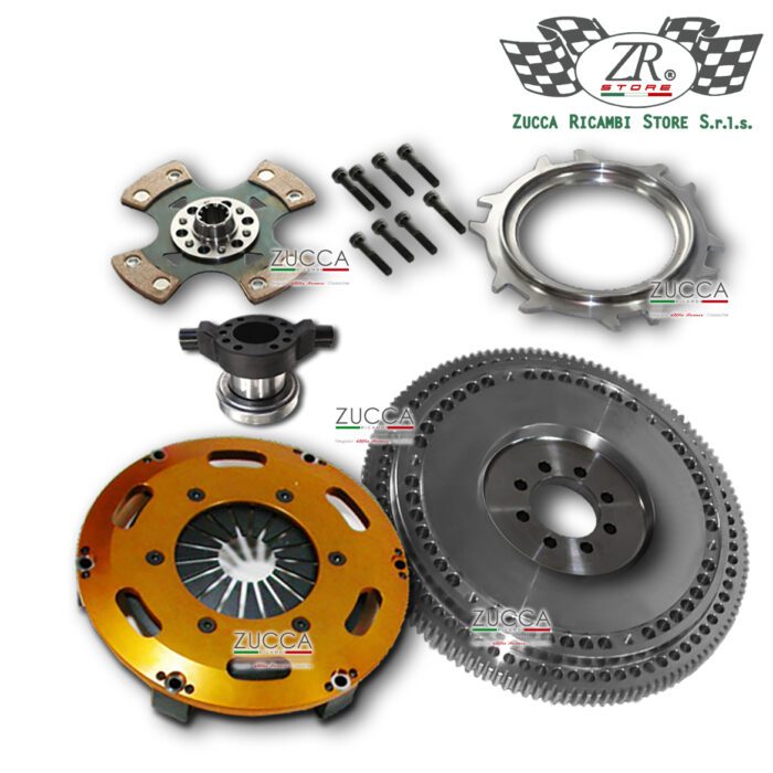 Kit Frizione + Volano Alleggerito 8 Fori - 105 Denti (Frizione Meccanica) - immagine 2