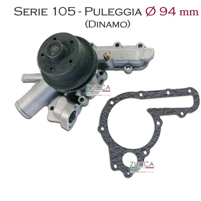 Pompa Acqua - Puleggia Ø 94 mm - 2 Connessioni (Serie: 101/105)