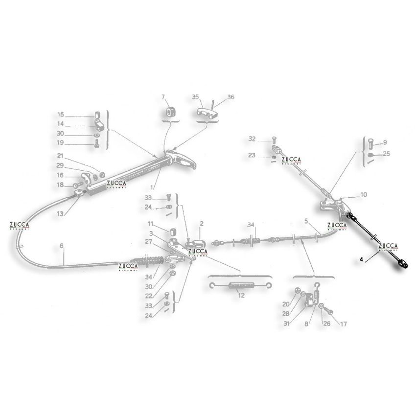 Cavo Freno A Mano Posteriore Volkswagen Golf Dal 9/1991- In Poi Tipo