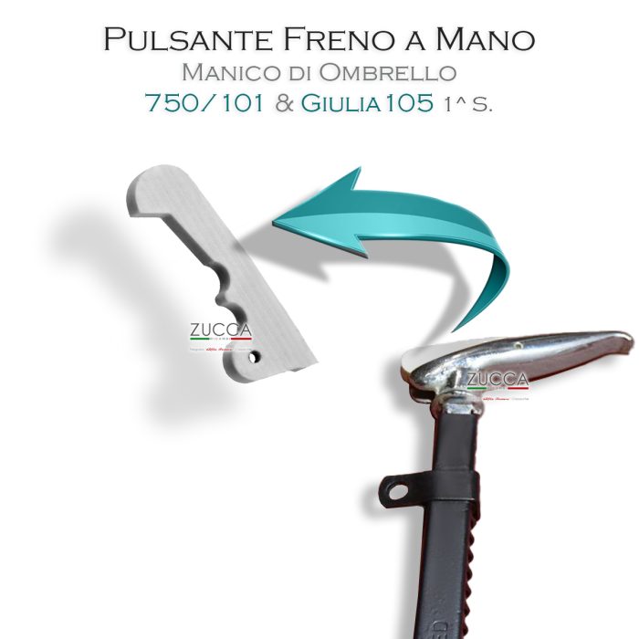 Pulsante Leva Freno a Mano ad "Ombrello" (1900 - 750/101 - 105 1^Serie)