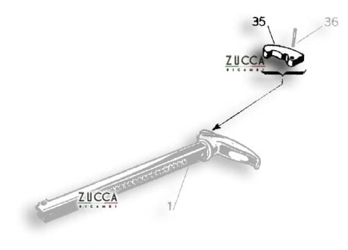 Schema Pulsante Freno a Mano - Alfa Romeo 750-101