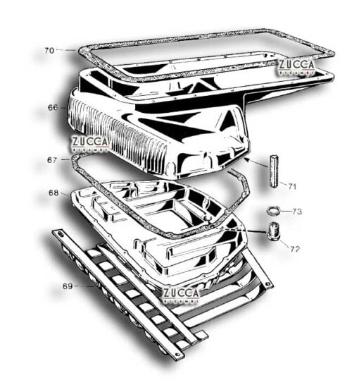 Sotto Coppa Olio Alfa Romeo 105-115 schema