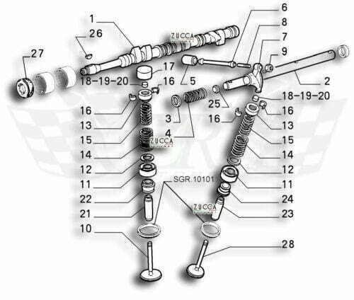 Schema Valvole V6 Busso Alfa Romeo