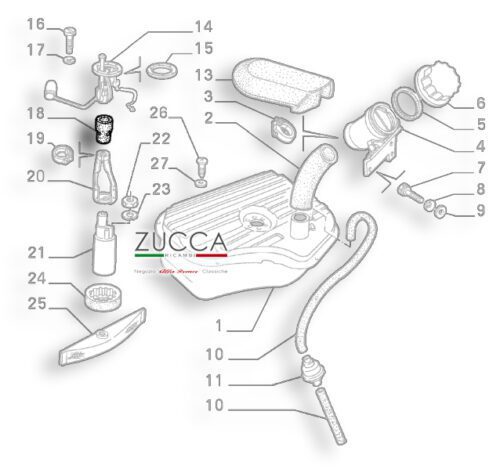 60518766 Raccordo in Gomma Pompa nel serbatoio benzina