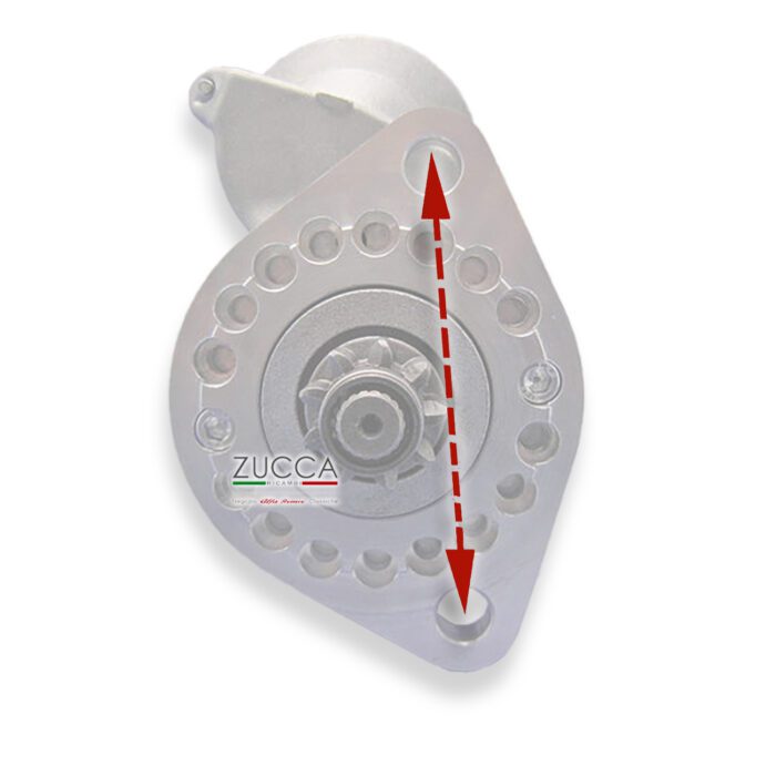 Motorino Avviamento - 9 Denti (102/106) - 1,4 Kw "Riduttore DENSO" 2 Fori Decentrati - immagine 2