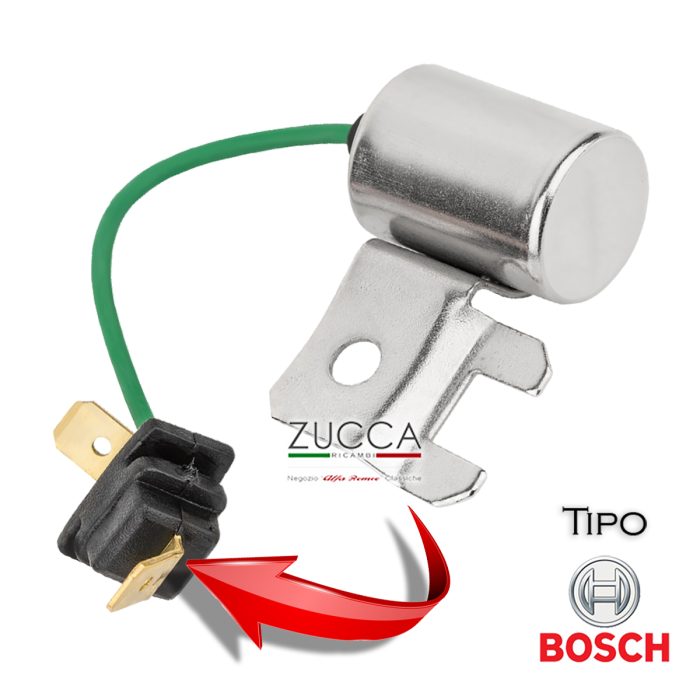 Condensatore Spinterogeno - Tipo "BOSCH" (105/115 - 116) Connettore "Quadro"