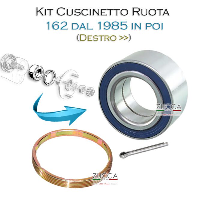 Kit Cuscinetto Ruota Post. (162 dal 10/1985 in poi) "DX"