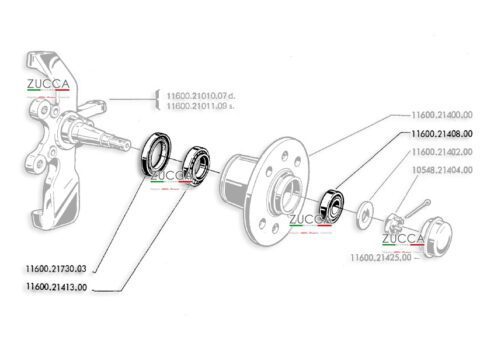Cuscinetto Mozzo Ruota Posteriore ALFA ROMEO 159 159 SPORTWAGON SPIDER BRERA - Foto 7