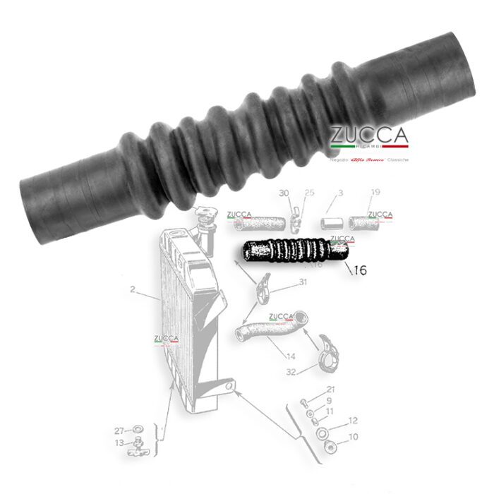 Manicotto Superiore (750/101 - Sprint / Ti Berlina) - "Mono Carburatore"