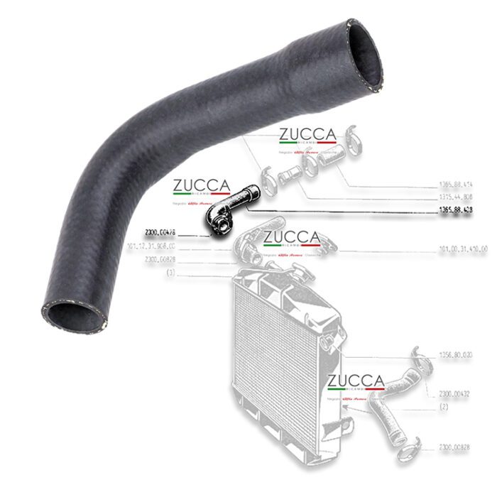 Manicotto Superiore (101 - Spider Veloce/SS/SZ) - "Termostato in linea"