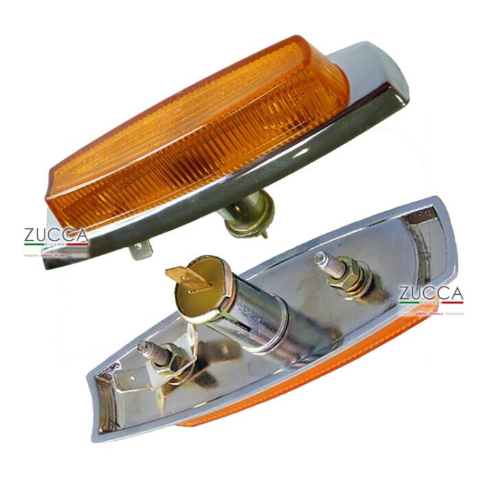 Indicatore Laterale - Tipo CARELLO "Stondato" Lente Arancio