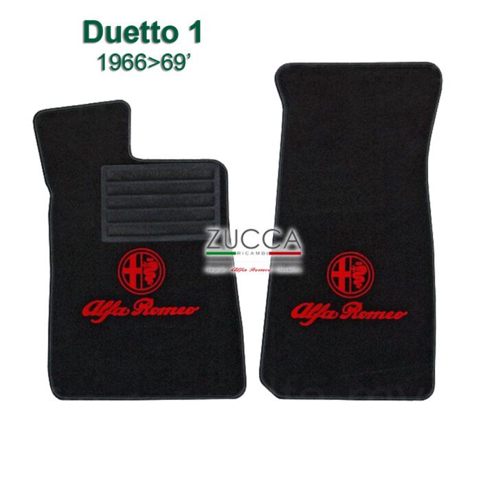 Tappetini (Duetto 1 - 1966>69') - "Neri Logo Rosso"