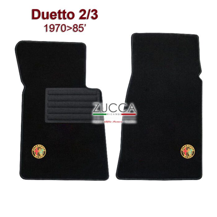 Tappetini (Duetto 2/3 - 1970>85') - "Neri Logo Colorato"