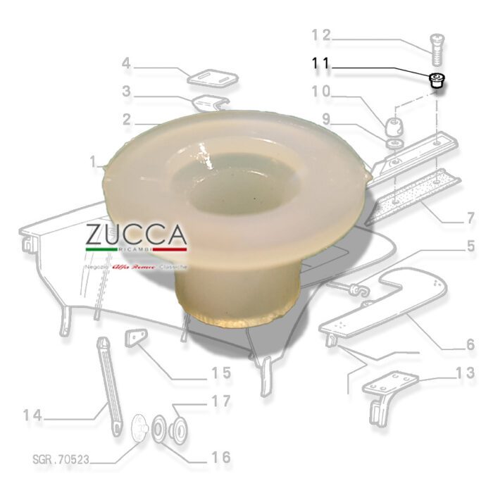 Bussola in Plastica su Piastrina Hard Top Duetto