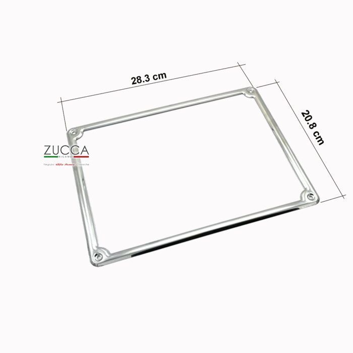 Cornice Targa Posteriore "Quadrotto" 28,3 x 20,8 cm - immagine 2