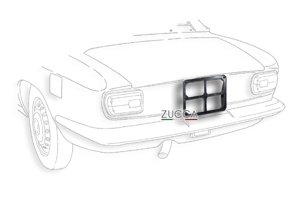 PORTA TARGA POSTERIORE IN PLASTICA AUTO D'EPOCA – Altri Tempi Ricambi