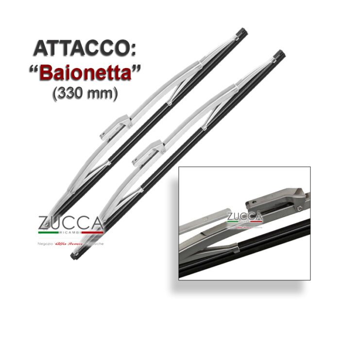 Coppia Spazzole (GT Bertone/ Giulia/ Berlina/ Duetto 1) - "Baionetta"