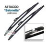 Coppia Spazzole (Duetto dal 1970 in poi) - "Baionetta" NERO