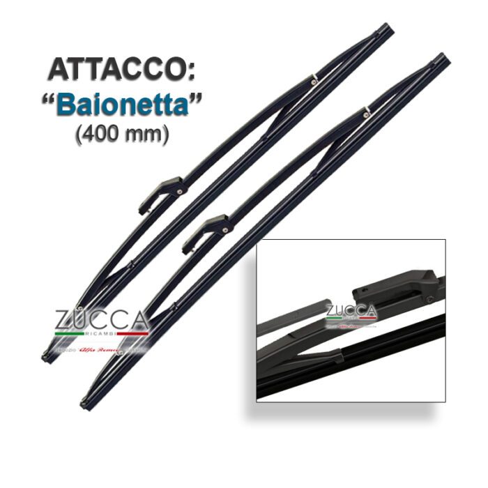 Coppia Spazzole (Duetto dal 1970 in poi) - "Baionetta" NERO