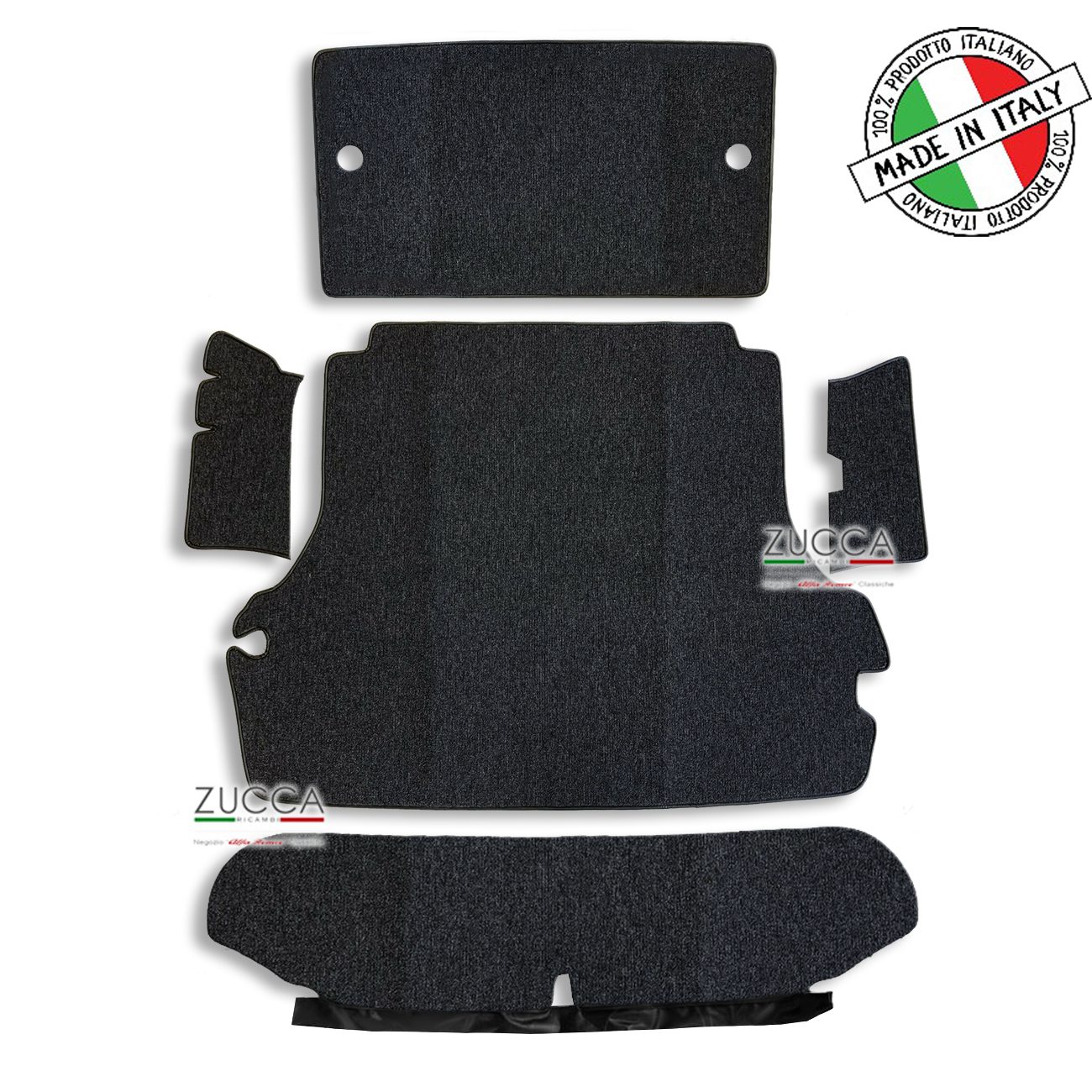 Tappeti Baule Moquette Nera (Duetto 70>82) - Qualità