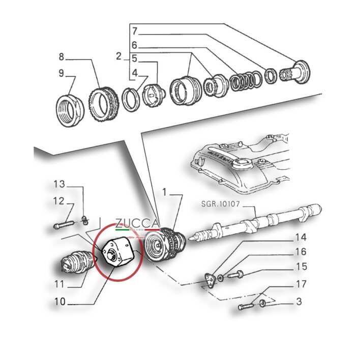 Base Attuatore Ingranaggio per Fasatura Variabile (Serie 115/162 - 155/164) - immagine 3