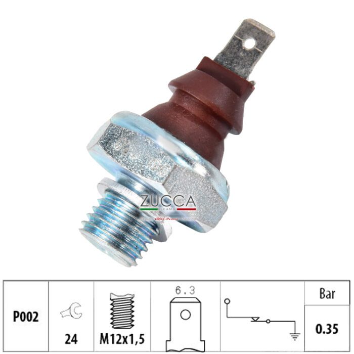 Pressostato Spia Pressione Carburante 0.35 Bar - M12X1,5 (Iniezione Spica) - immagine 3