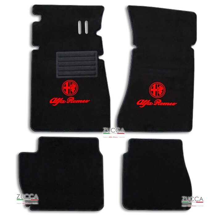 Kit Tappetini Neri (Giulia - 1^ Serie - Pedaliera Bassa)