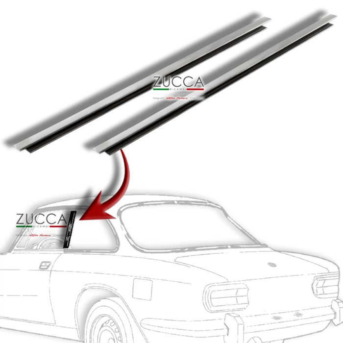 Coppia Listelli Inox Verticale Voletti (GT Bertone)