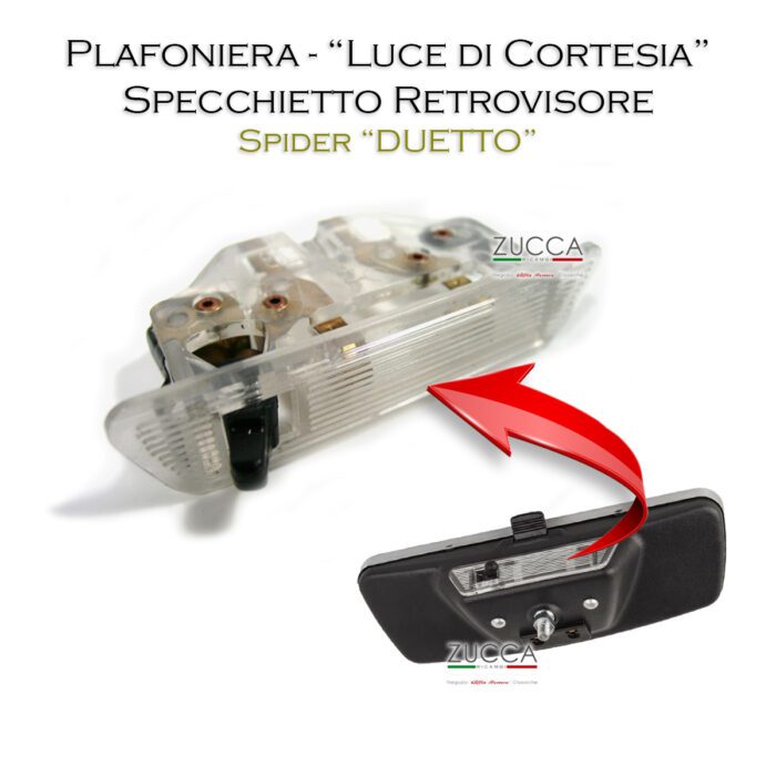 Plafoniera Luce di Cortesia su Specchietto