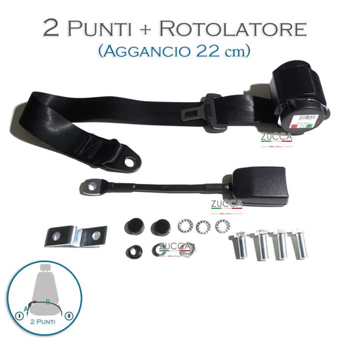 Cintura di Sicurezza - 2 Punti - Automatica Con Rotolatore