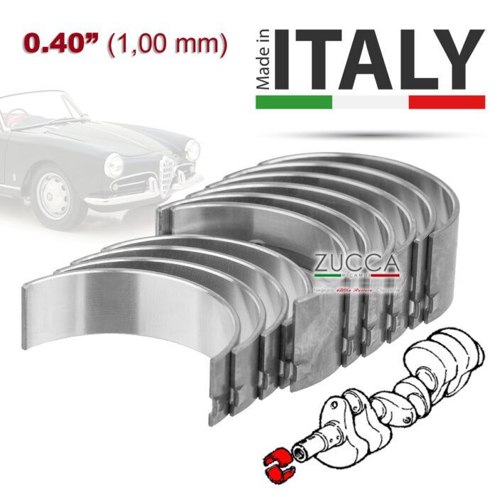 Bronzine Banco (Serie 750 - 1.300 cc Giulietta) - 0.40” (1,00 mm)